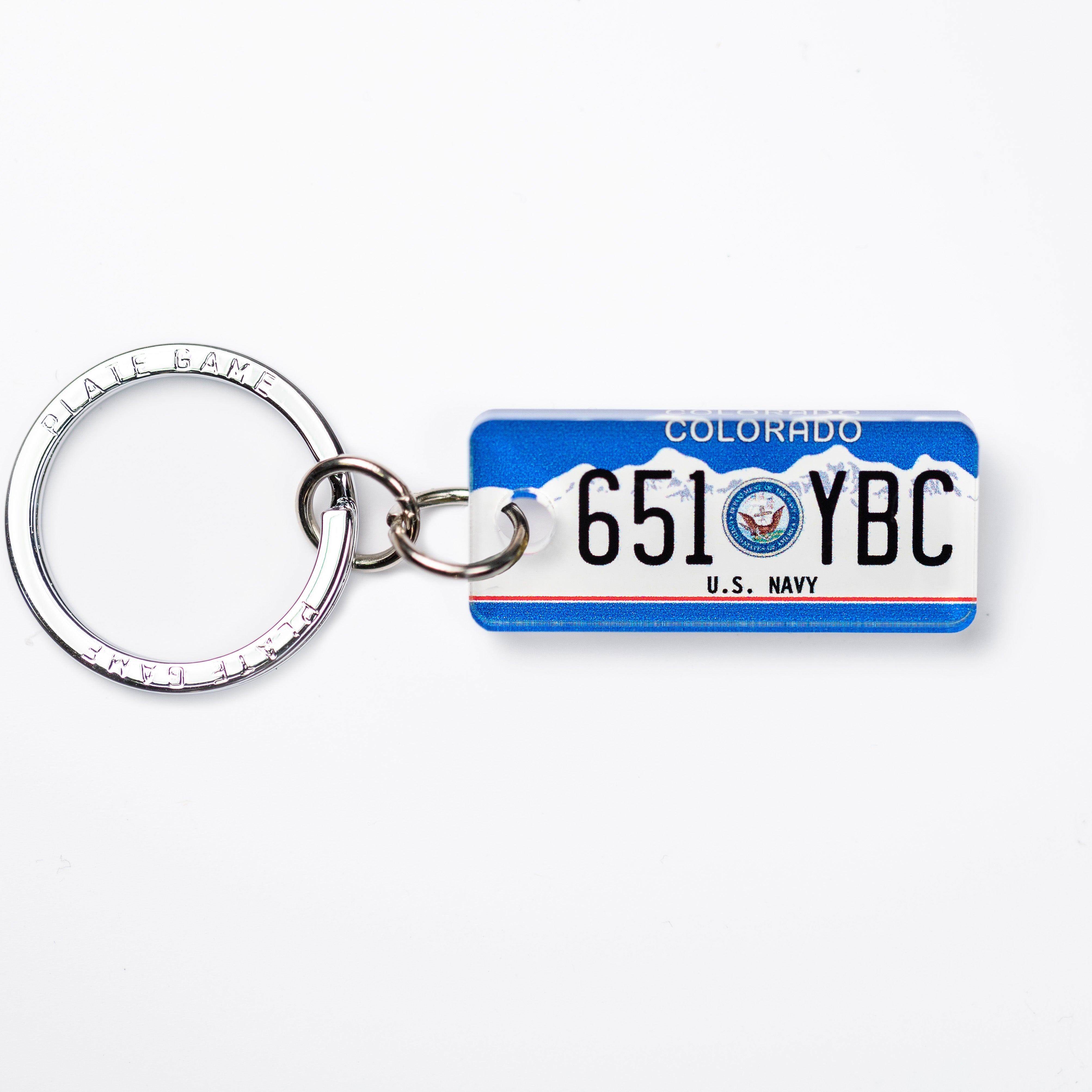 Personalised Louisiana License Plate Keychain Mini Plate Copy 