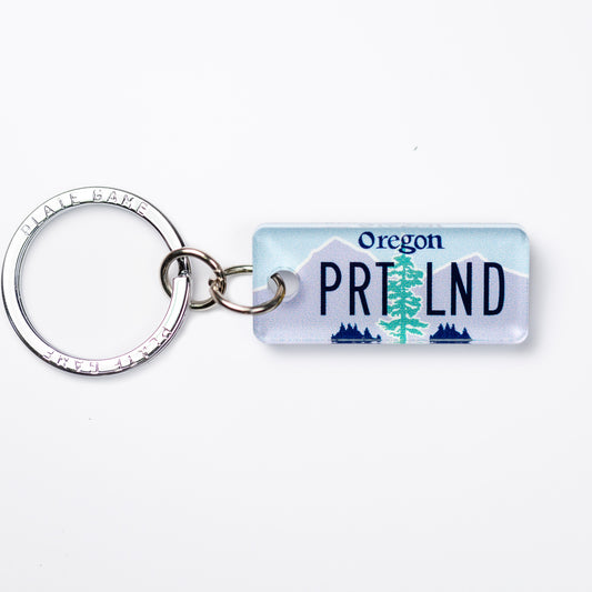 OREGON 'OR' LICENSE PLATE CUSTOM KEYCHAIN